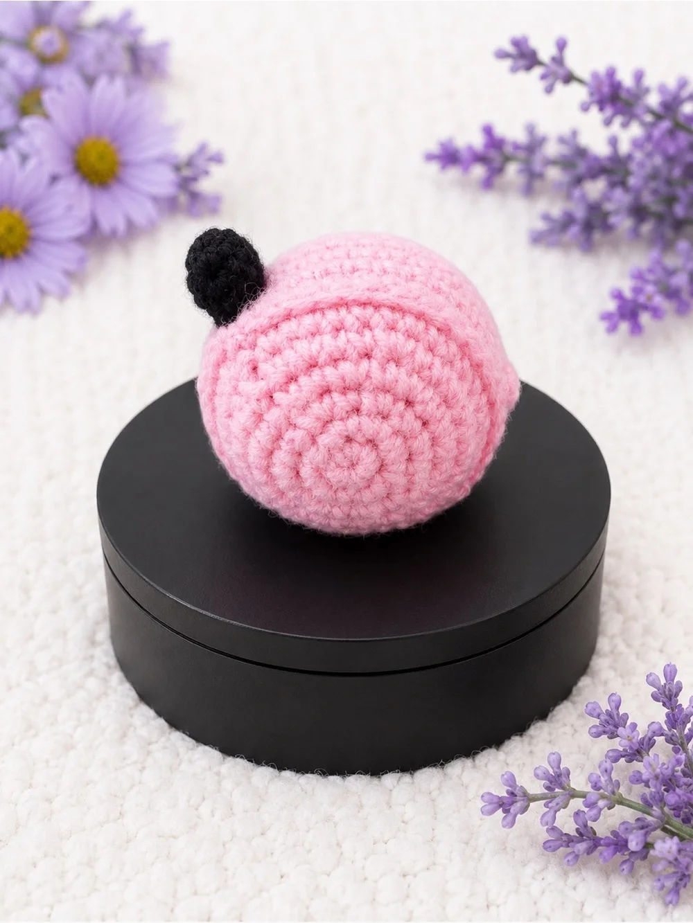 Crochet Covered Measuring Tape - Pink Heart Mom Design NEW - Picture 4 of 4
